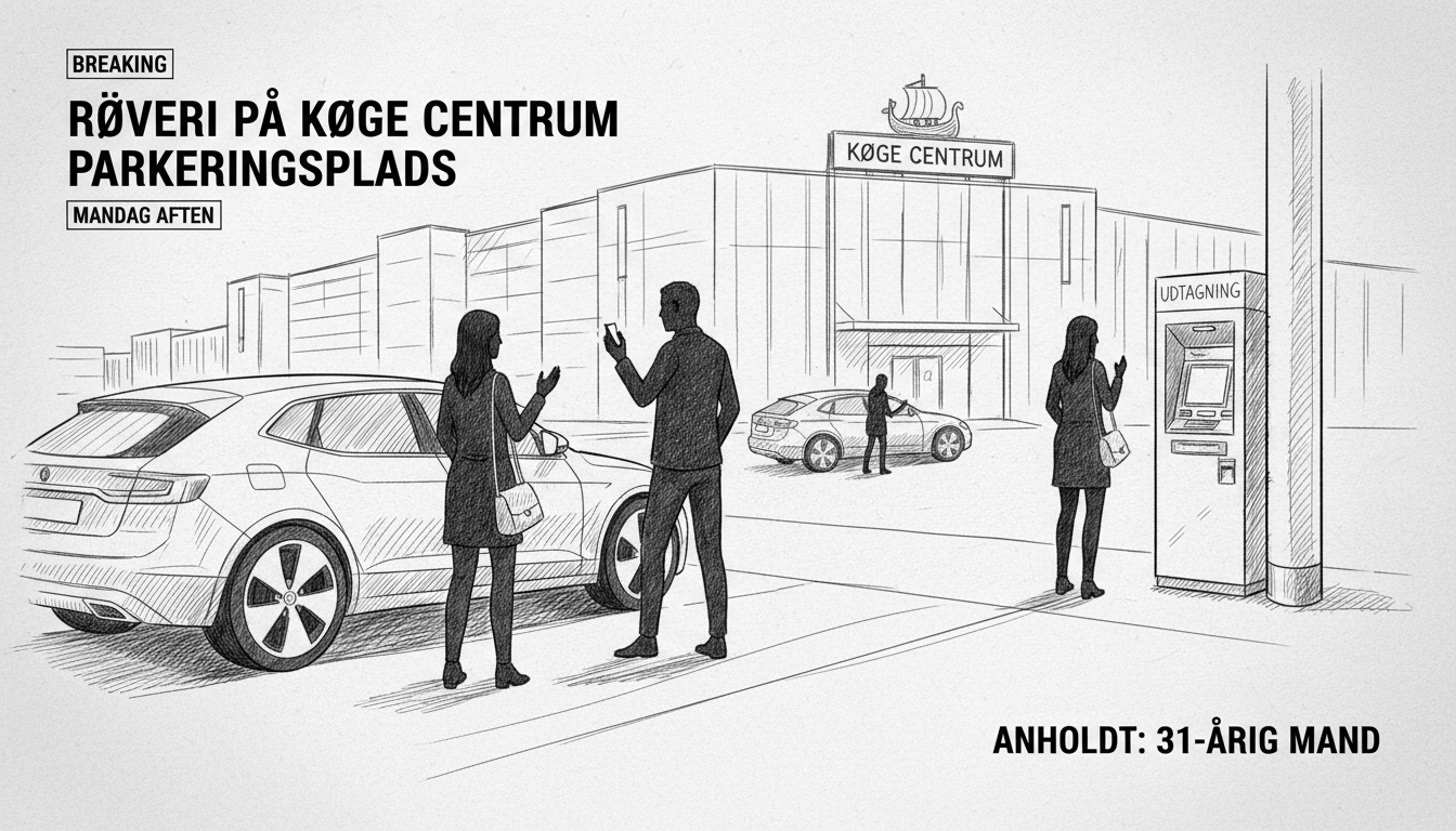 Man Robs Women at Køge Shopping Center Parking