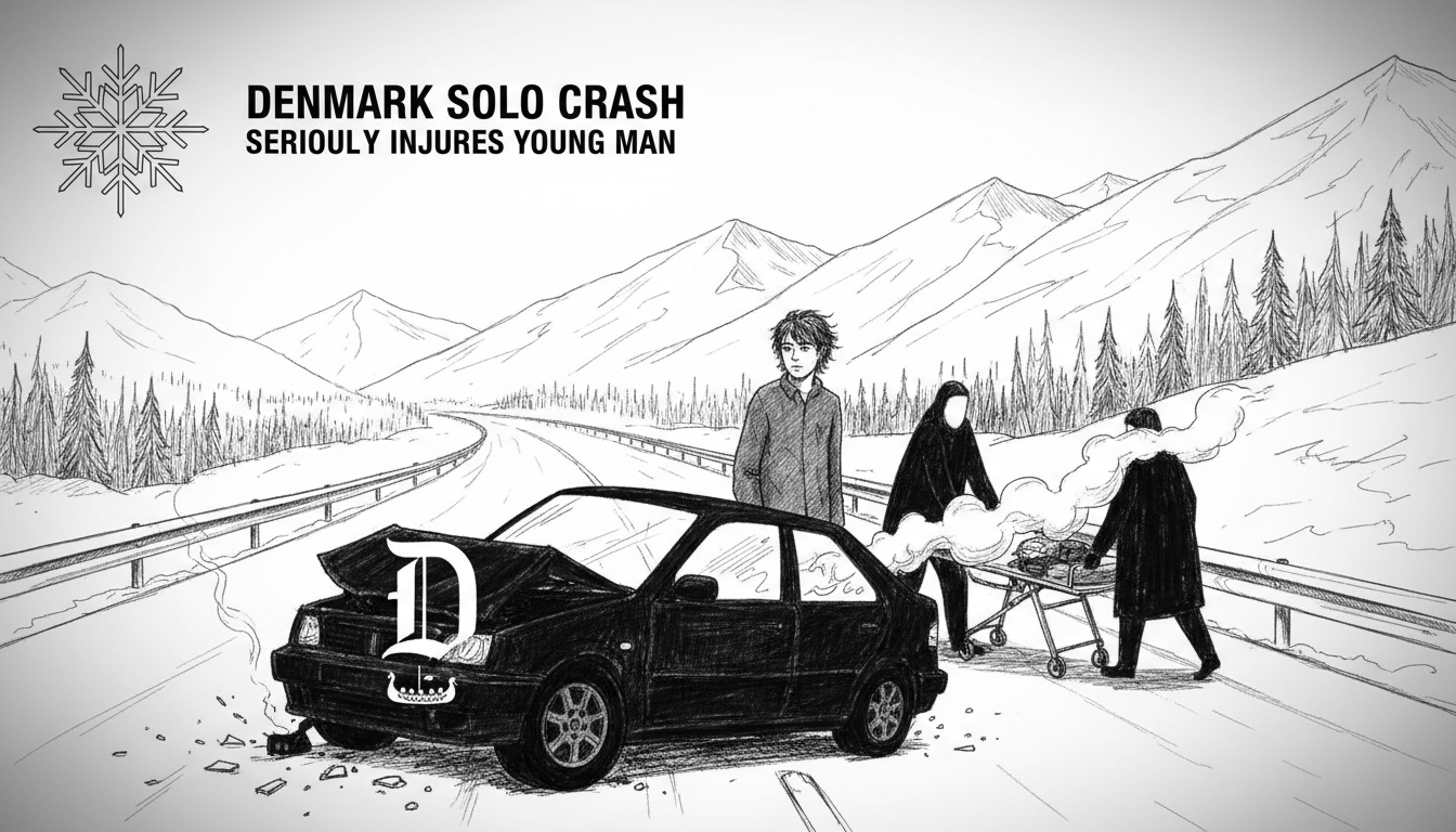 Denmark Solo Crash Seriously Injures Young Man