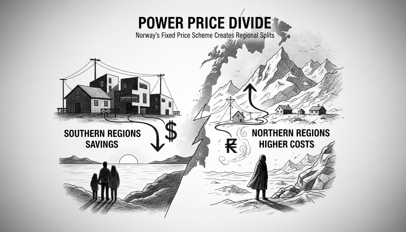 Norway's Fixed Power Price Benefits Only Southern Regions in Third Quarter