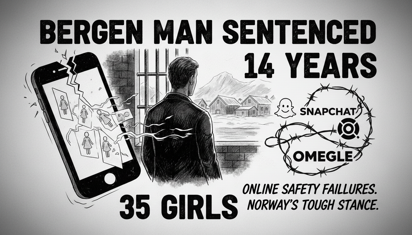 Bergen Man Sentenced to 14 Years for Social Media Abuse of 35 Girls