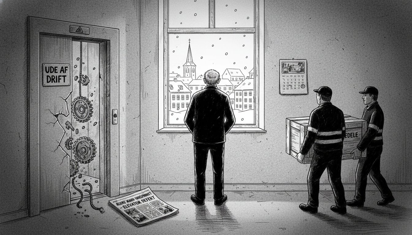 Elderly Man Trapped in Apartment by Broken Elevator