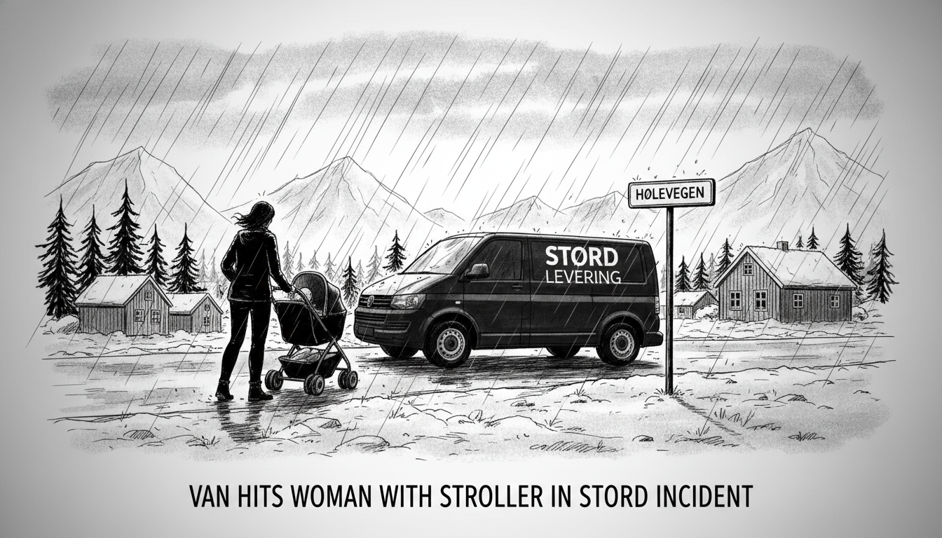 Van Hits Woman with Stroller in Stord Incident