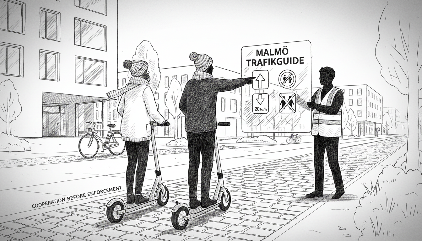 Malmö Proposes Traffic Guides to Correct E-scooter Behavior