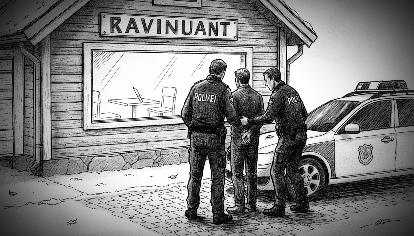 Police Detain Man for Knife Threats and Assault at Kotka Restaurant