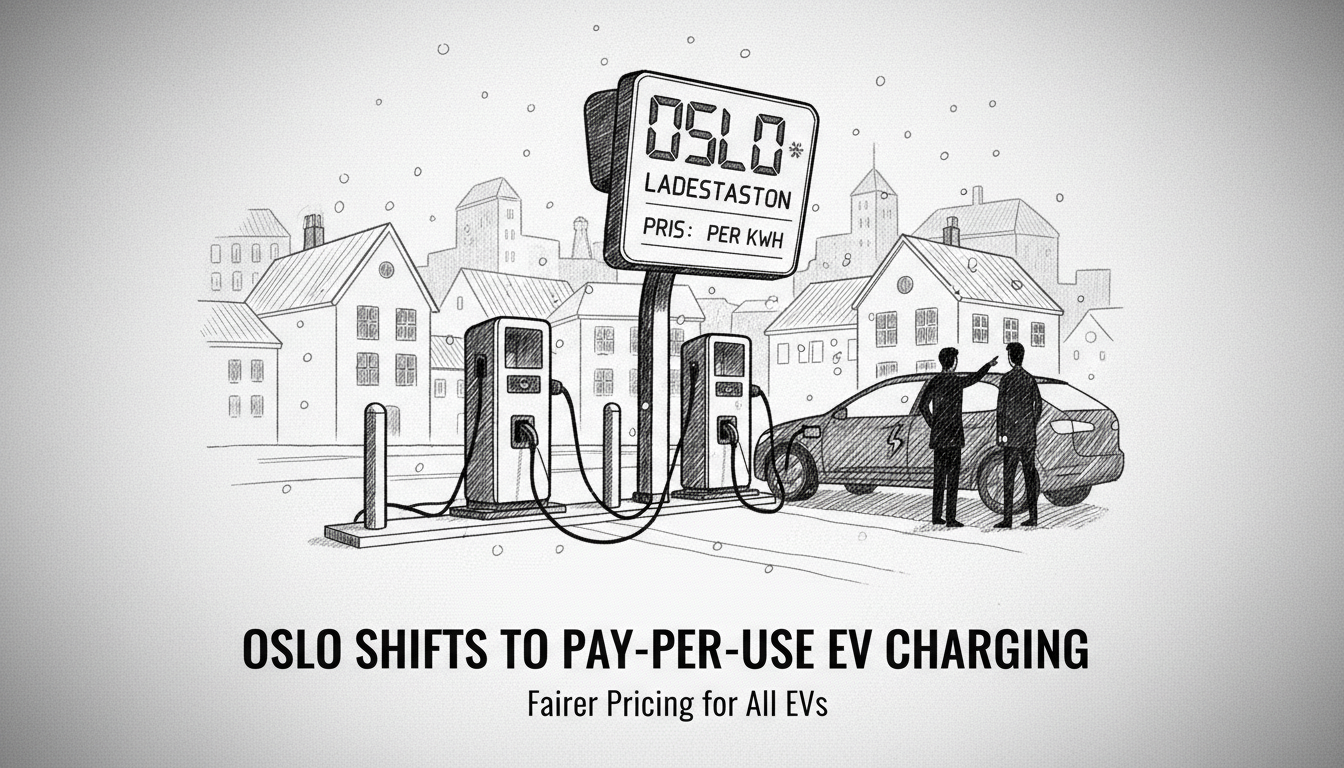 Oslo Shifts Electric Vehicle Charging to Pay-Per-Use Model