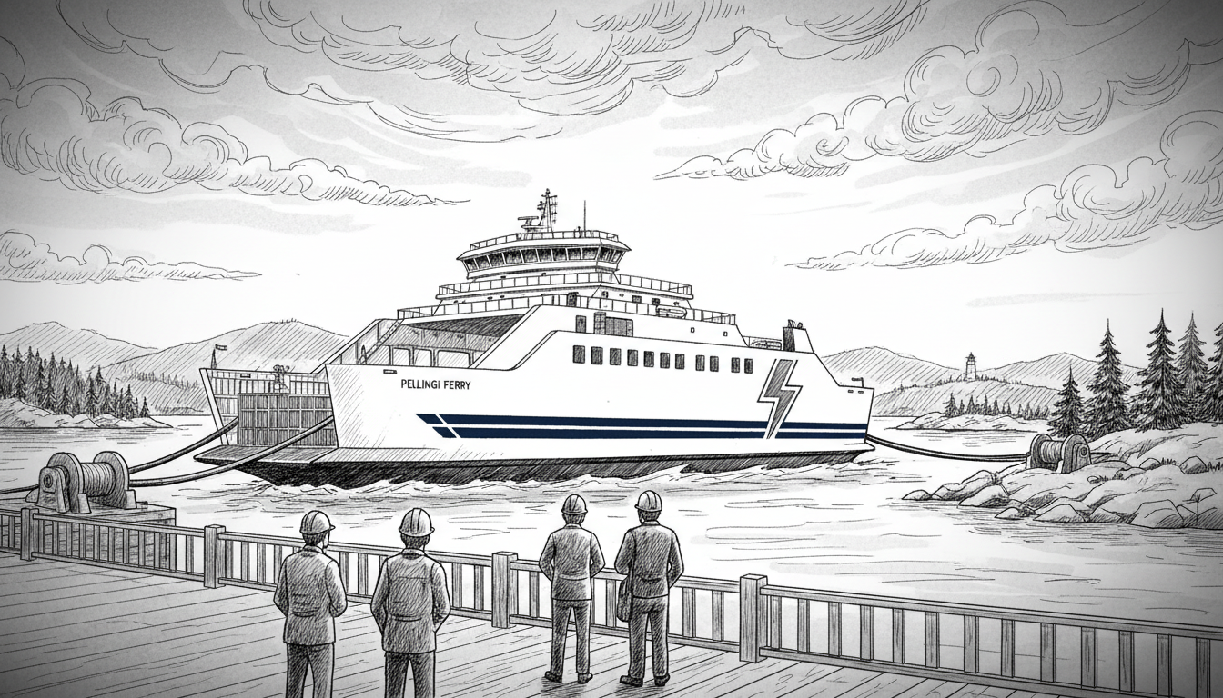 Pellingi Ferry Goes Electric and Changes Colors