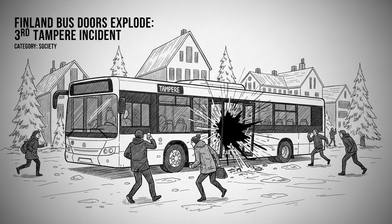 Finland Bus Doors Explode: 3rd Tampere Incident