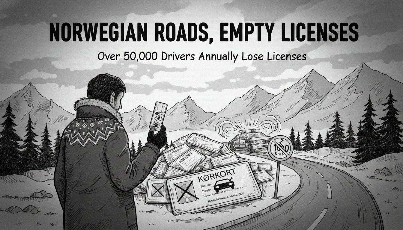 Over 50,000 Norwegian Drivers Lose Licenses Each Quarter