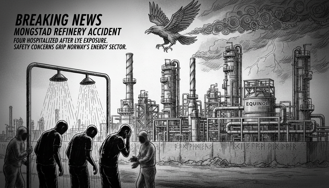 Workplace Accident at Mongstad Refinery Sends Four to Emergency Clinic