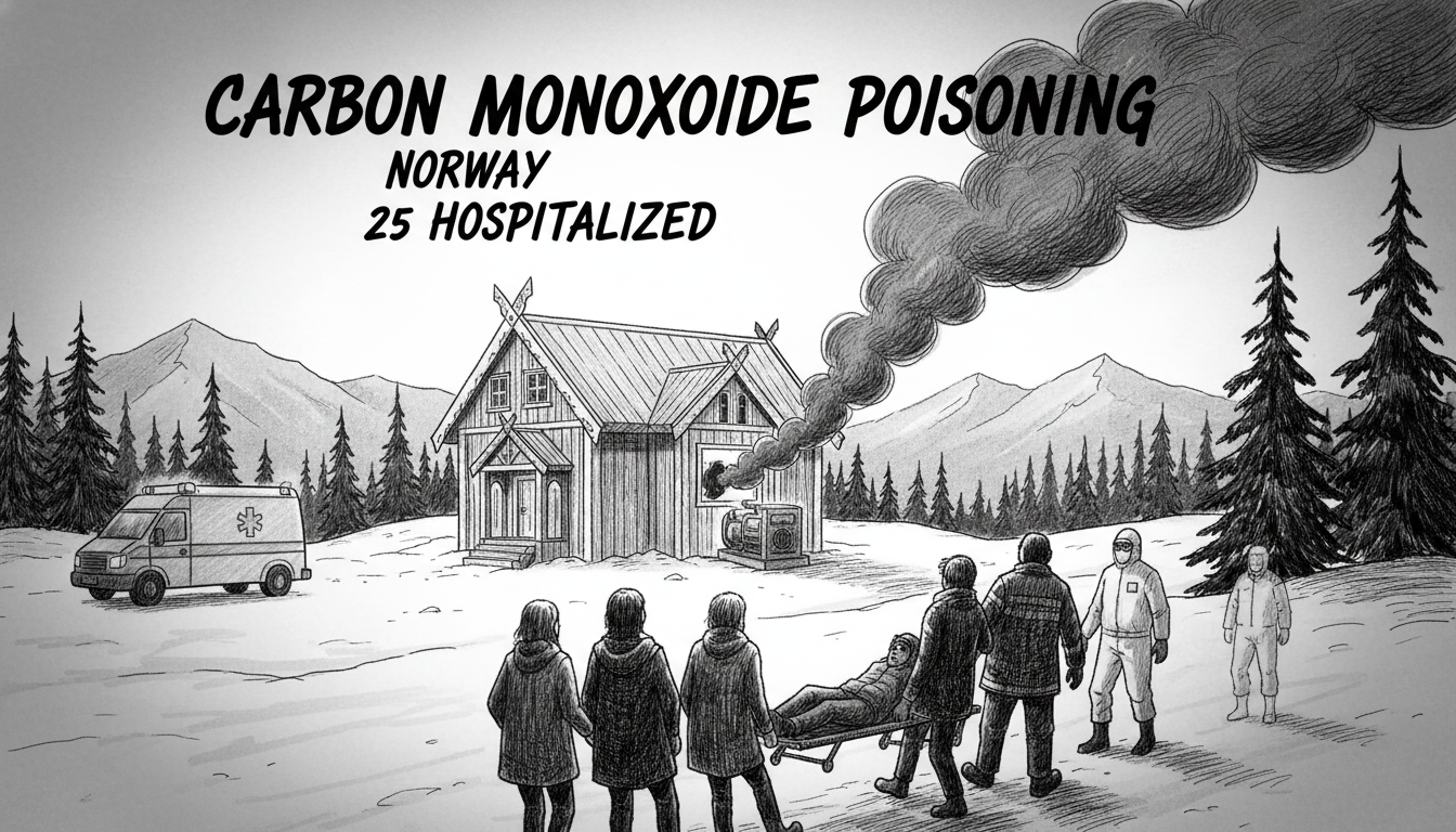 Carbon Monoxide Poisoning at Norwegian Youth Party Sends 25 to Hospital