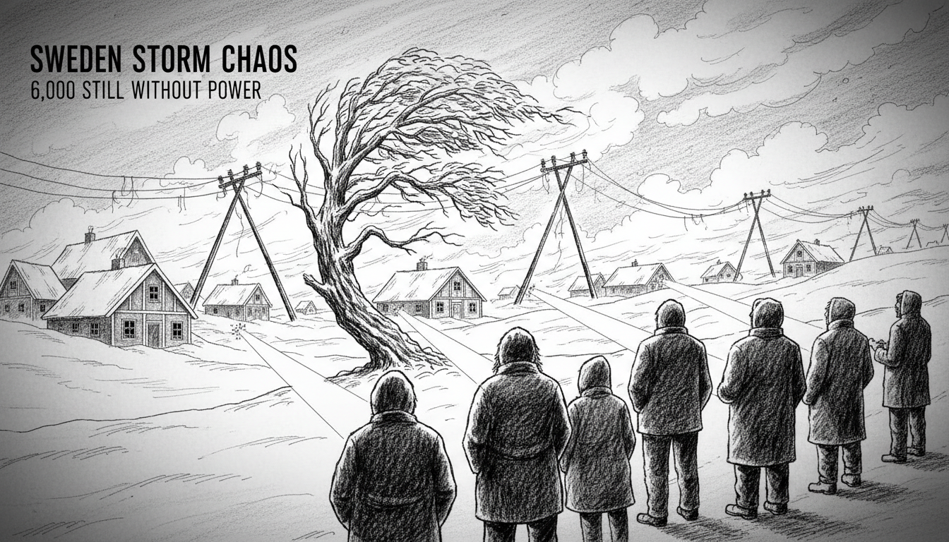 Sweden Storm Chaos: 6,000 Still Without Power