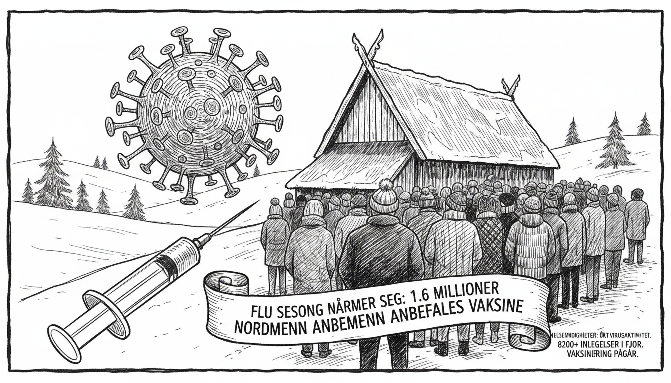 Flu Season Approaches: Health Officials Recommend Vaccination for 1.6 Million Norwegians