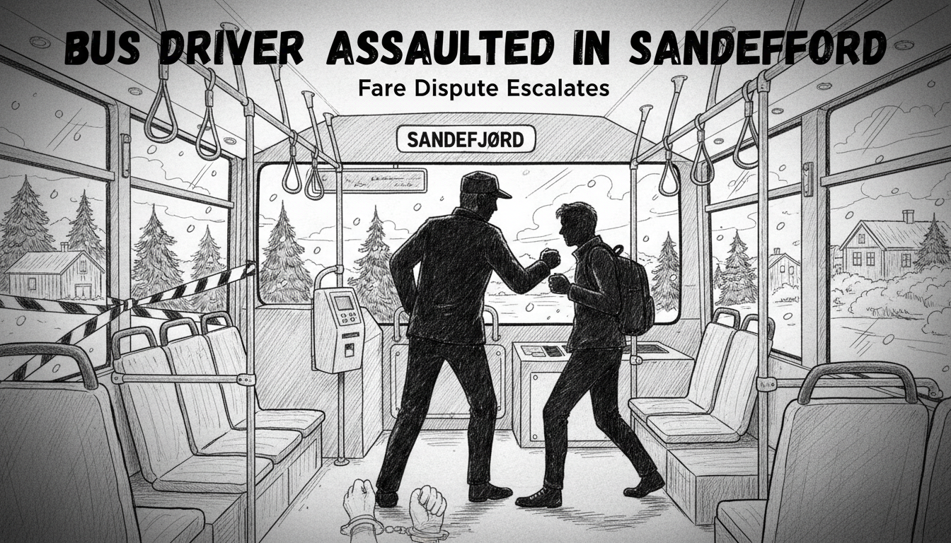 Bus Driver Assaulted in Sandefjord Over Fare Dispute