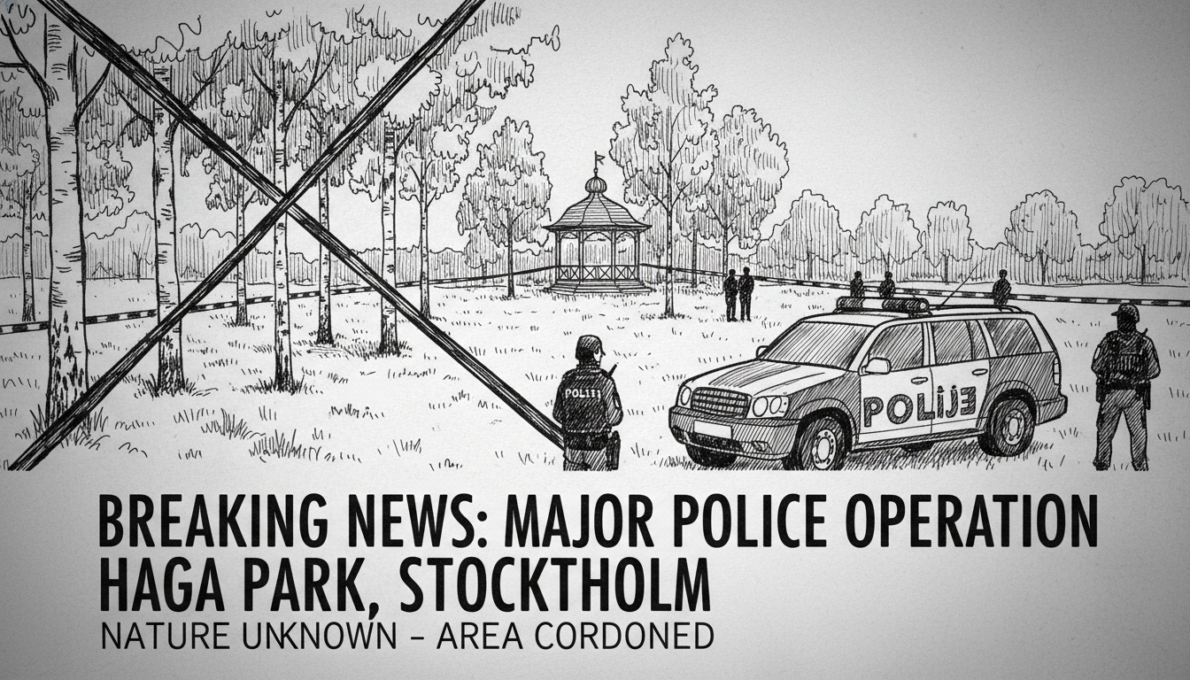 Major Police Operation in Stockholm's Haga Park