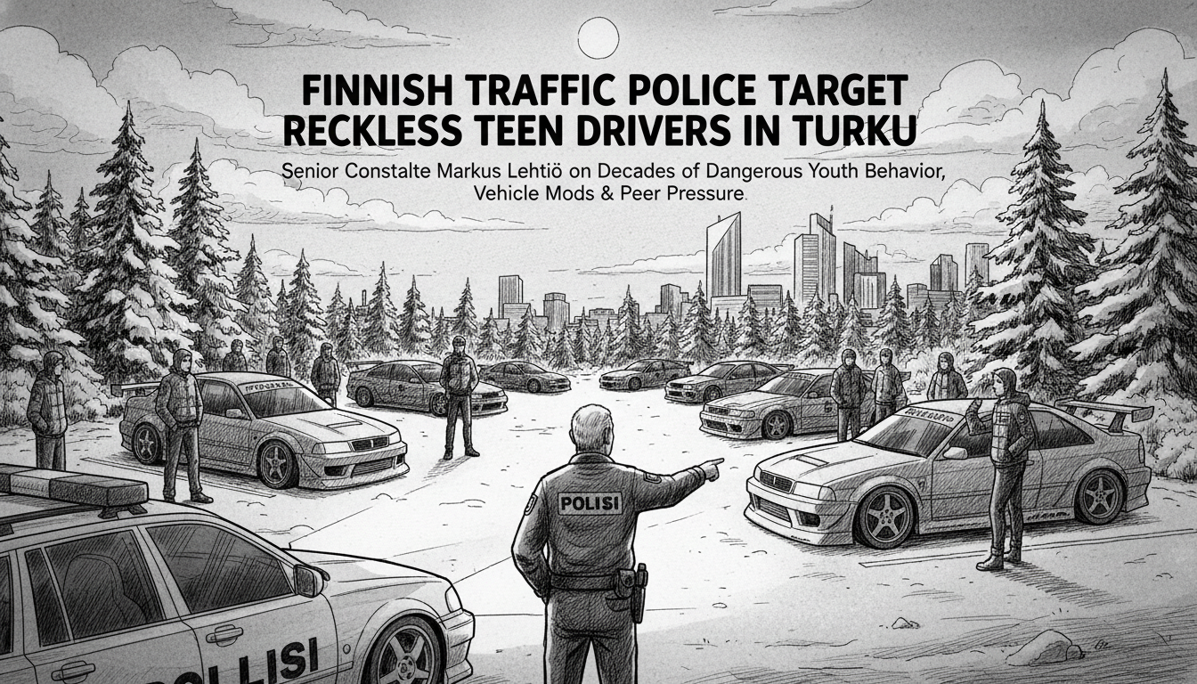 Finnish Traffic Police Target Reckless Teen Drivers in Turku