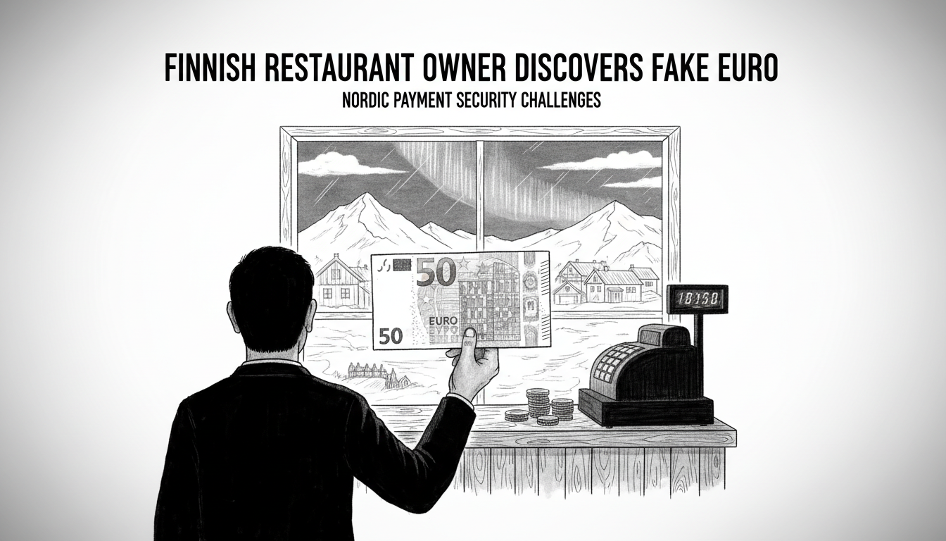 Finnish Restaurant Owner Discovers Counterfeit Banknote in Cash Register