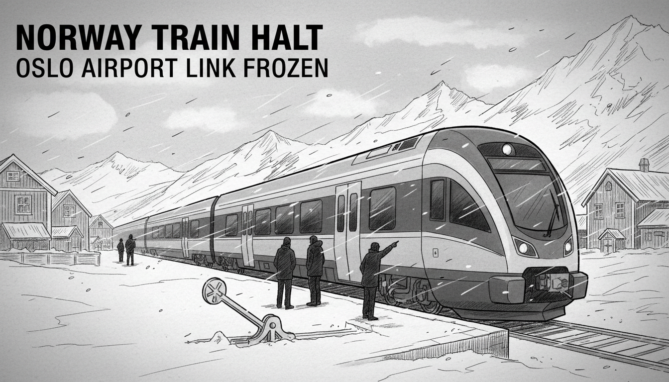 Norway Train Halt: Oslo Airport Link Frozen