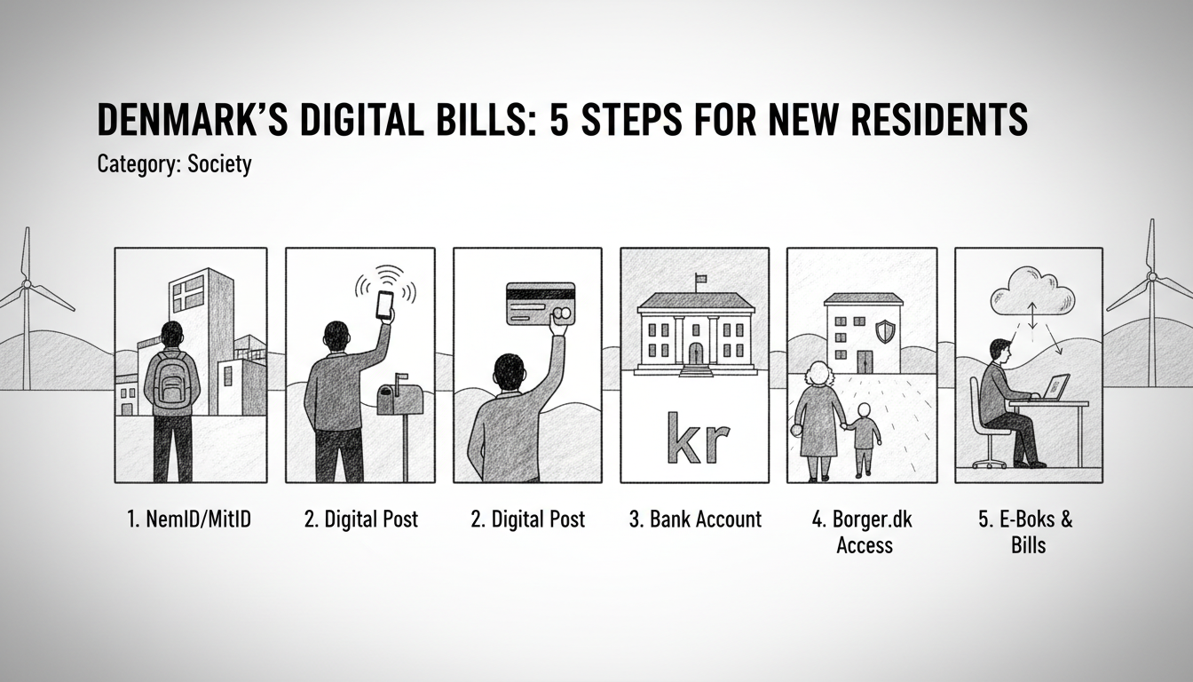 Denmark's Digital Bills: 5 Steps for New Residents