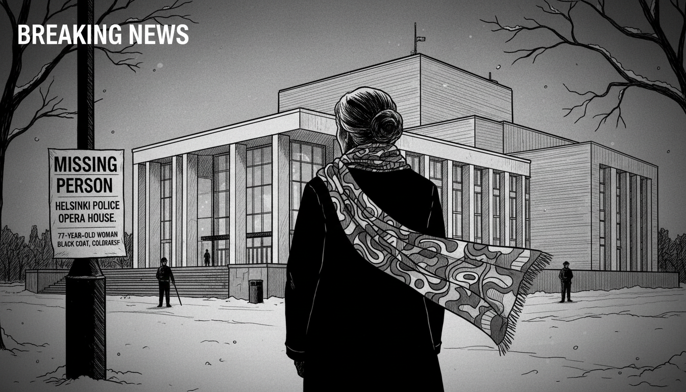 Police Search for Missing Elderly Woman Last Seen at Helsinki Opera House