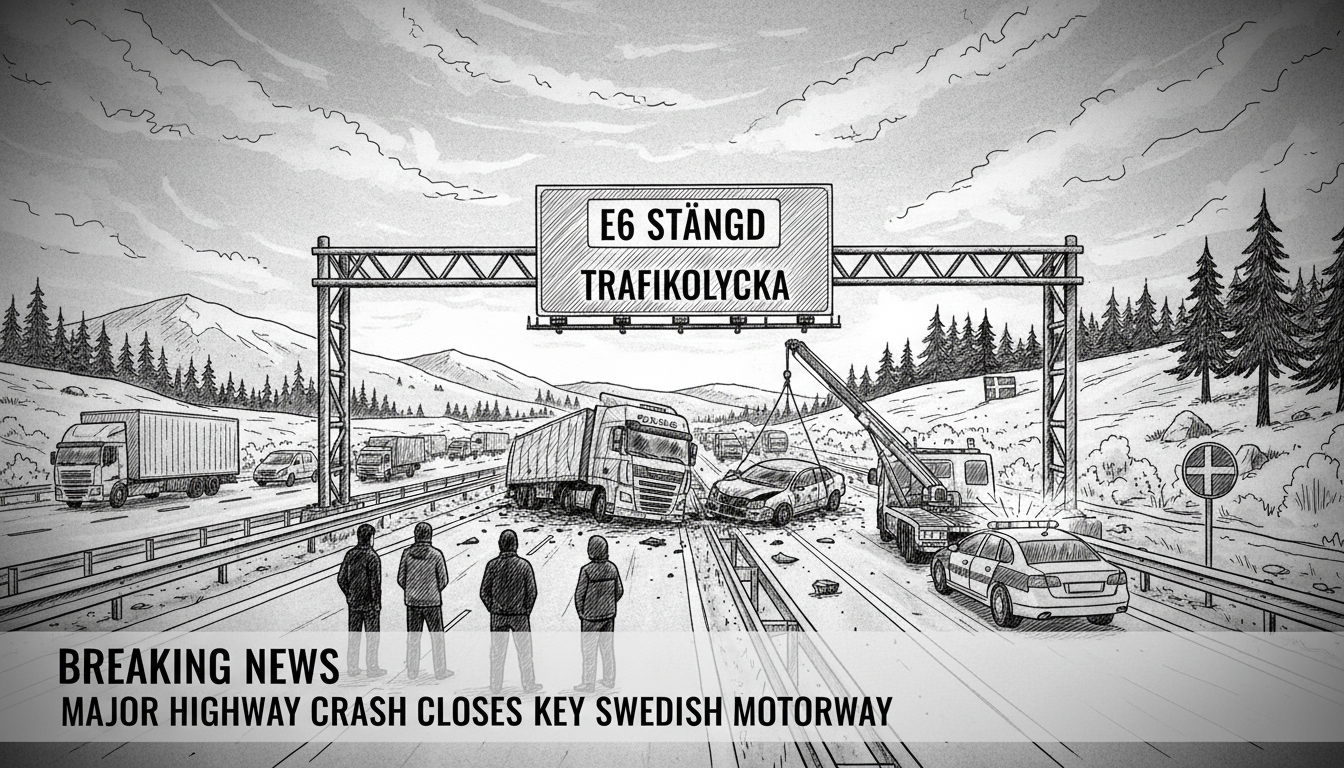 Major Highway Crash Closes Key Swedish Motorway