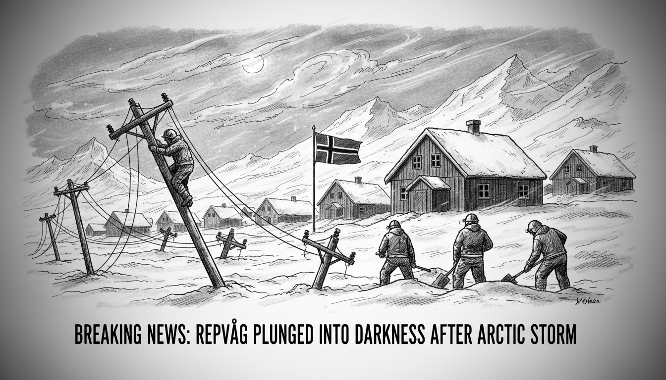 Power Outage Hits Repvåg After Severe Arctic Storm