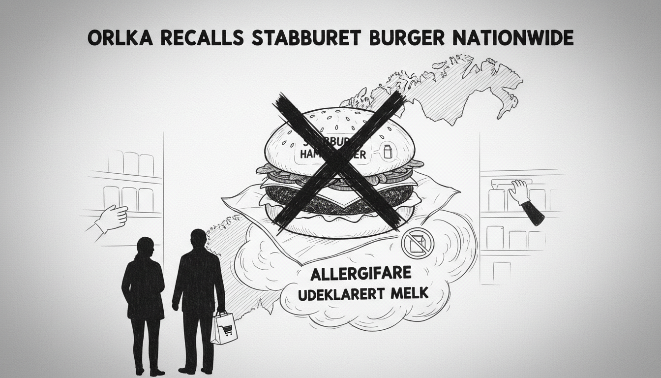 Orkla Recalls Stabburet Hamburger with Bread Over Milk Concerns