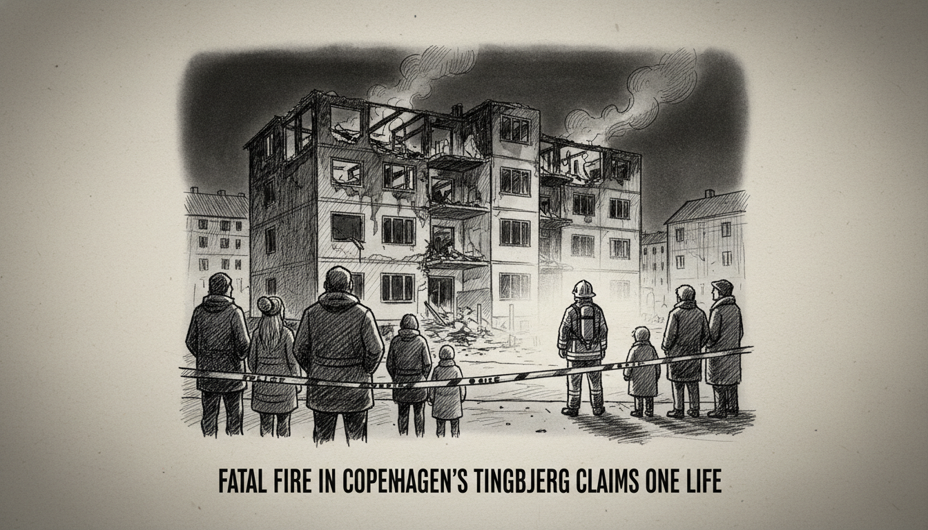 Fatal Fire in Copenhagen's Tingbjerg District Claims One Life