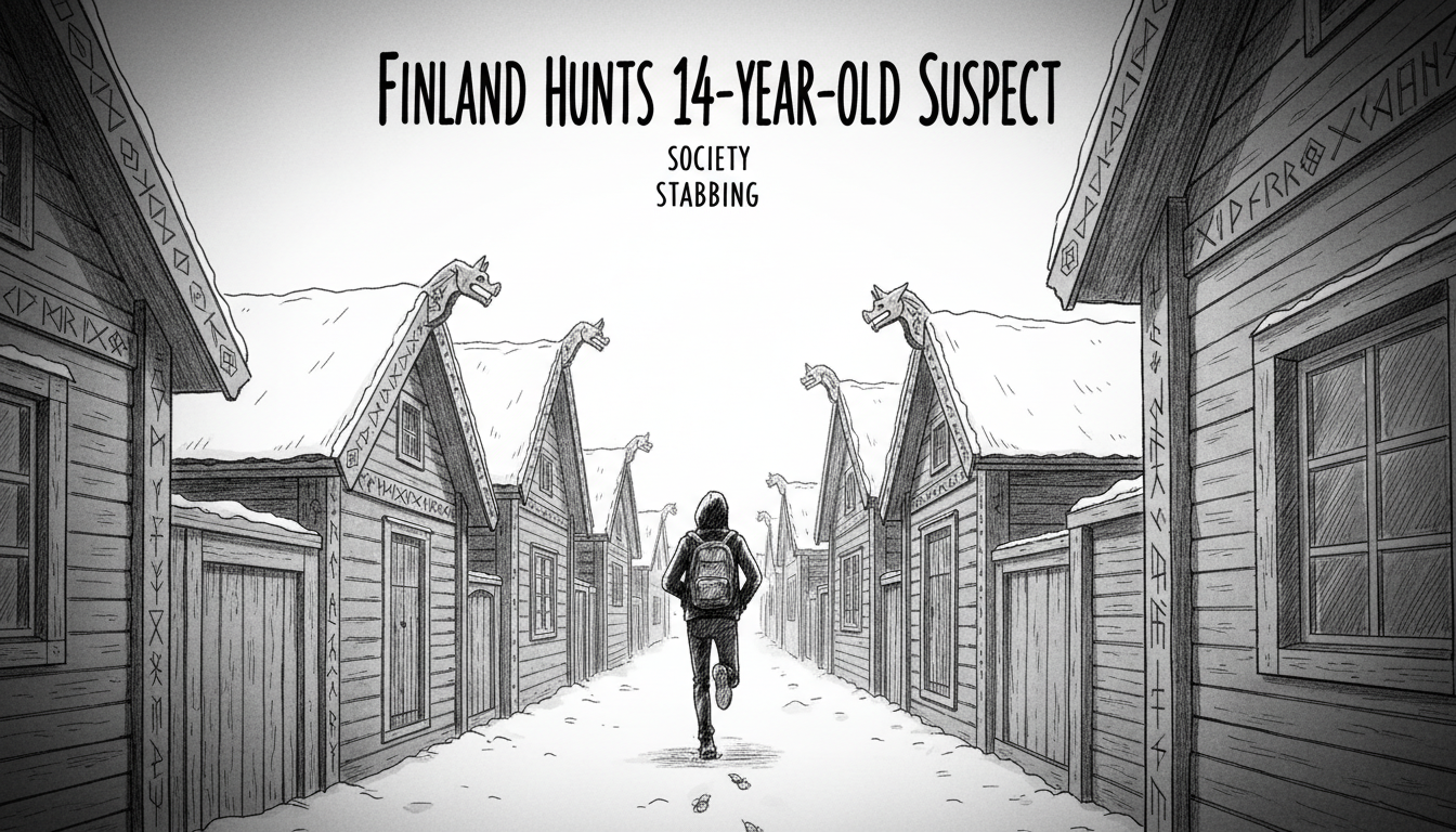 Finland Hunts 14-Year-Old Stabbing Suspect