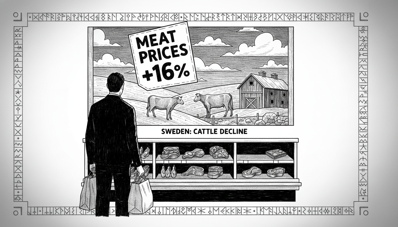 Meat Prices Surge as Cattle Numbers Decline in Sweden