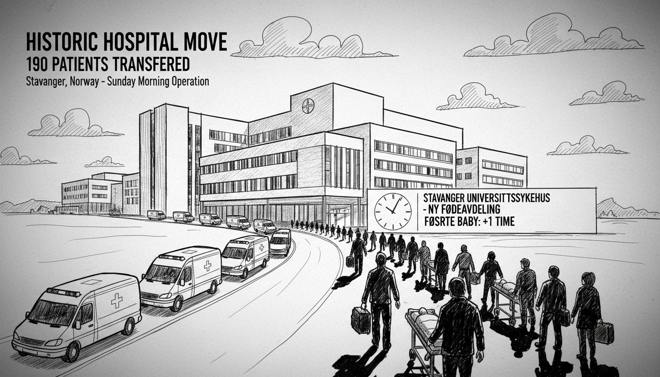 Historic Hospital Move in Stavanger: 190 Patients Transferred to New Facility