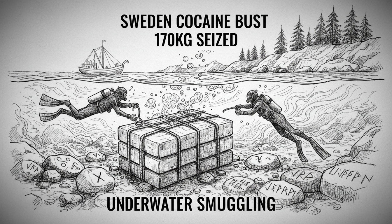 Sweden Cocaine Bust: 170kg Seized in Underwater Smuggling