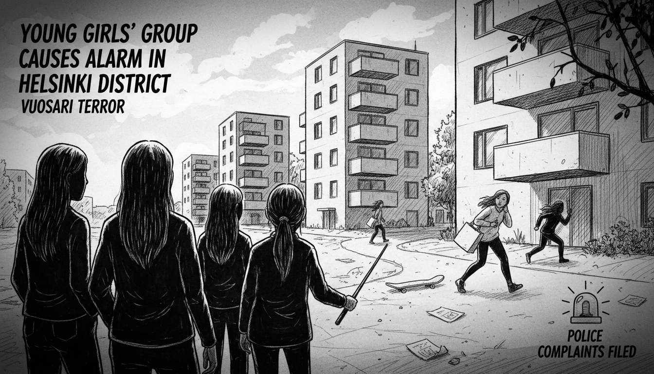 Young Girls' Group Causes Alarm in Helsinki District