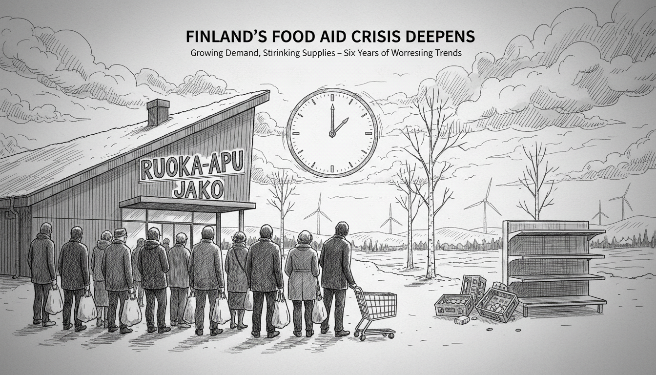 Food Aid Situation Worsens in Finland as Demand Grows