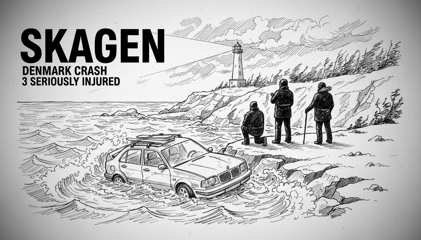 Denmark Crash: 3 Seriously Injured in Skagen
