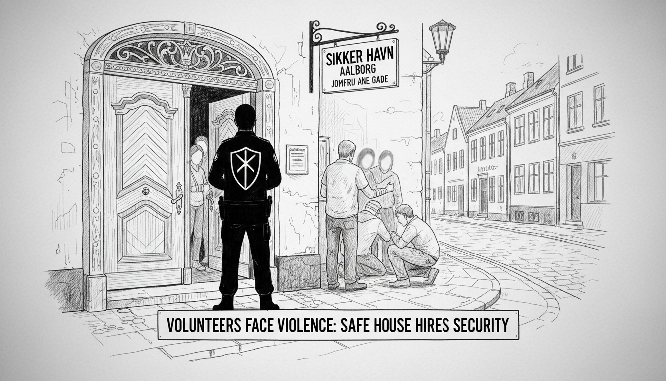 Volunteers Face Violence: Safe House in Aalborg Street Hires Security