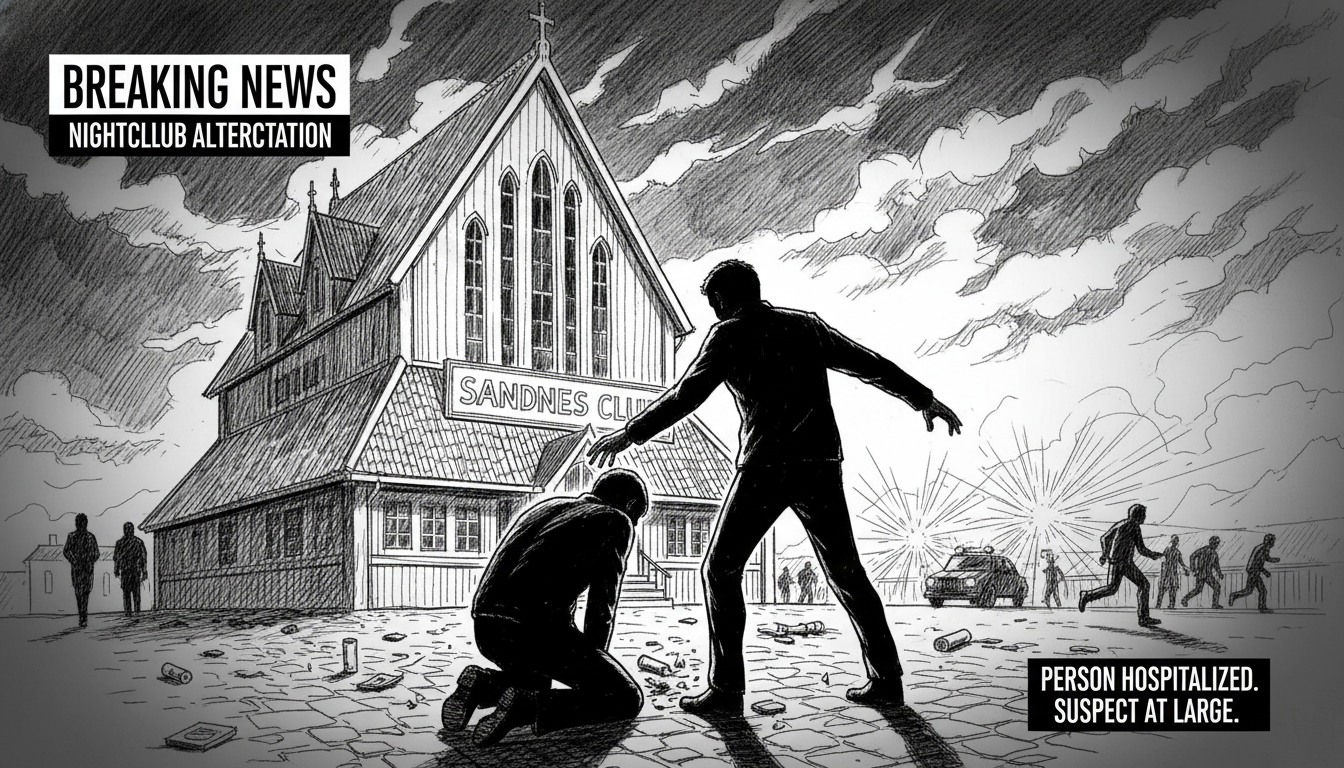 Person Hospitalized After Nightclub Altercation in Sandnes