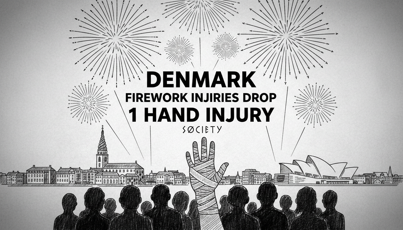 Denmark Firework Injuries Drop: 1 Hand Injury