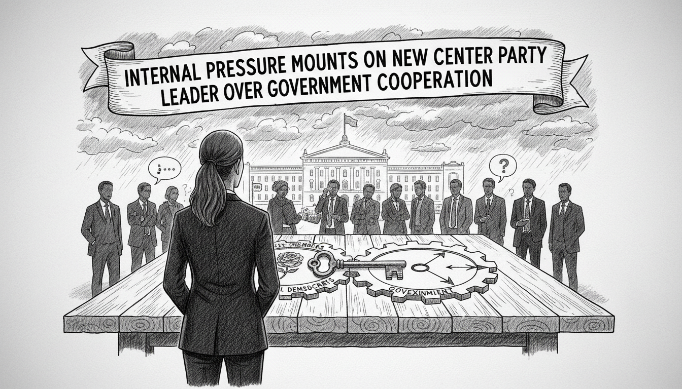 Internal Pressure Mounts on New Center Party Leader Over Government Cooperation