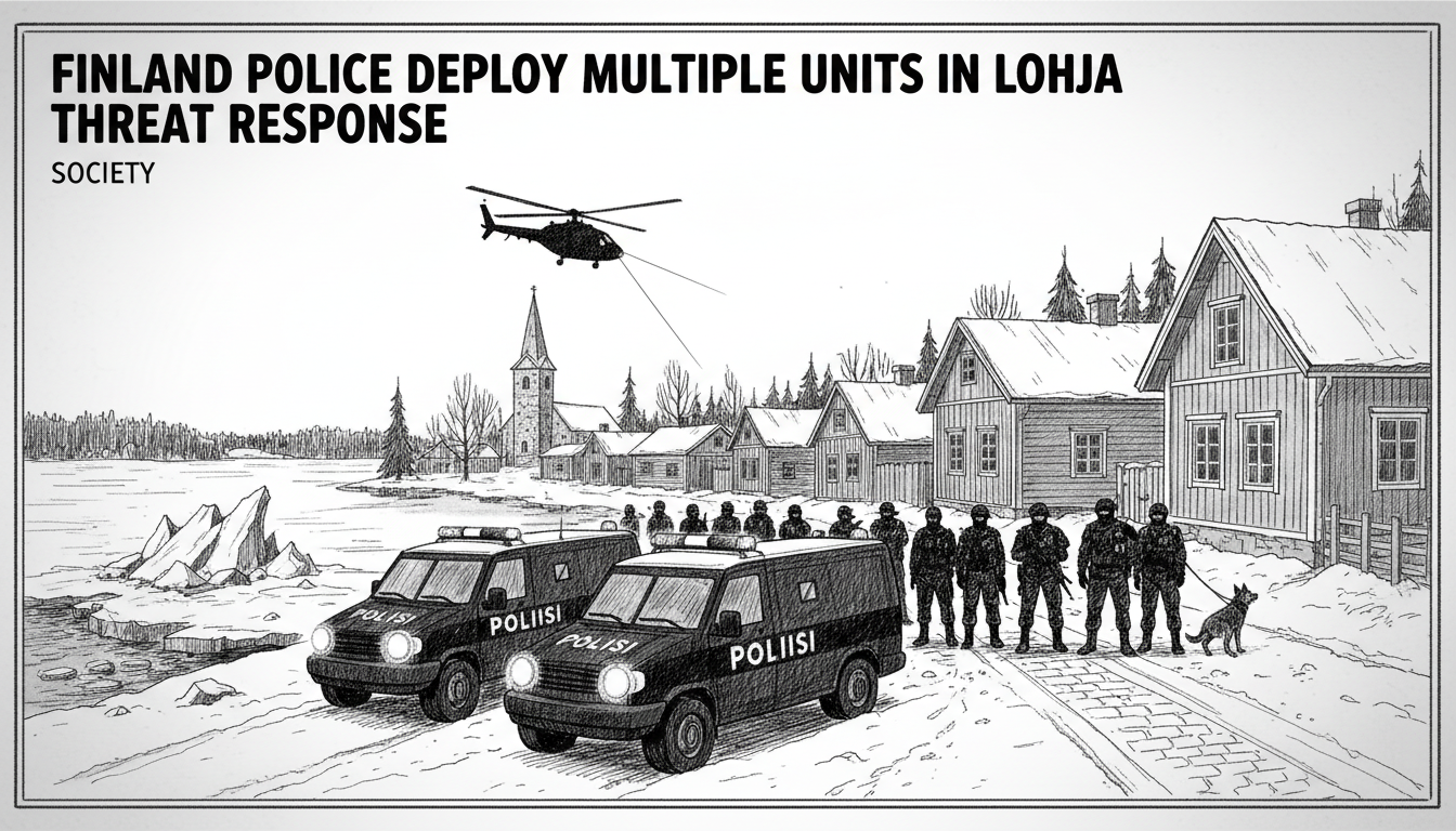 Finland Police Deploy Multiple Units in Lohja Threat Response