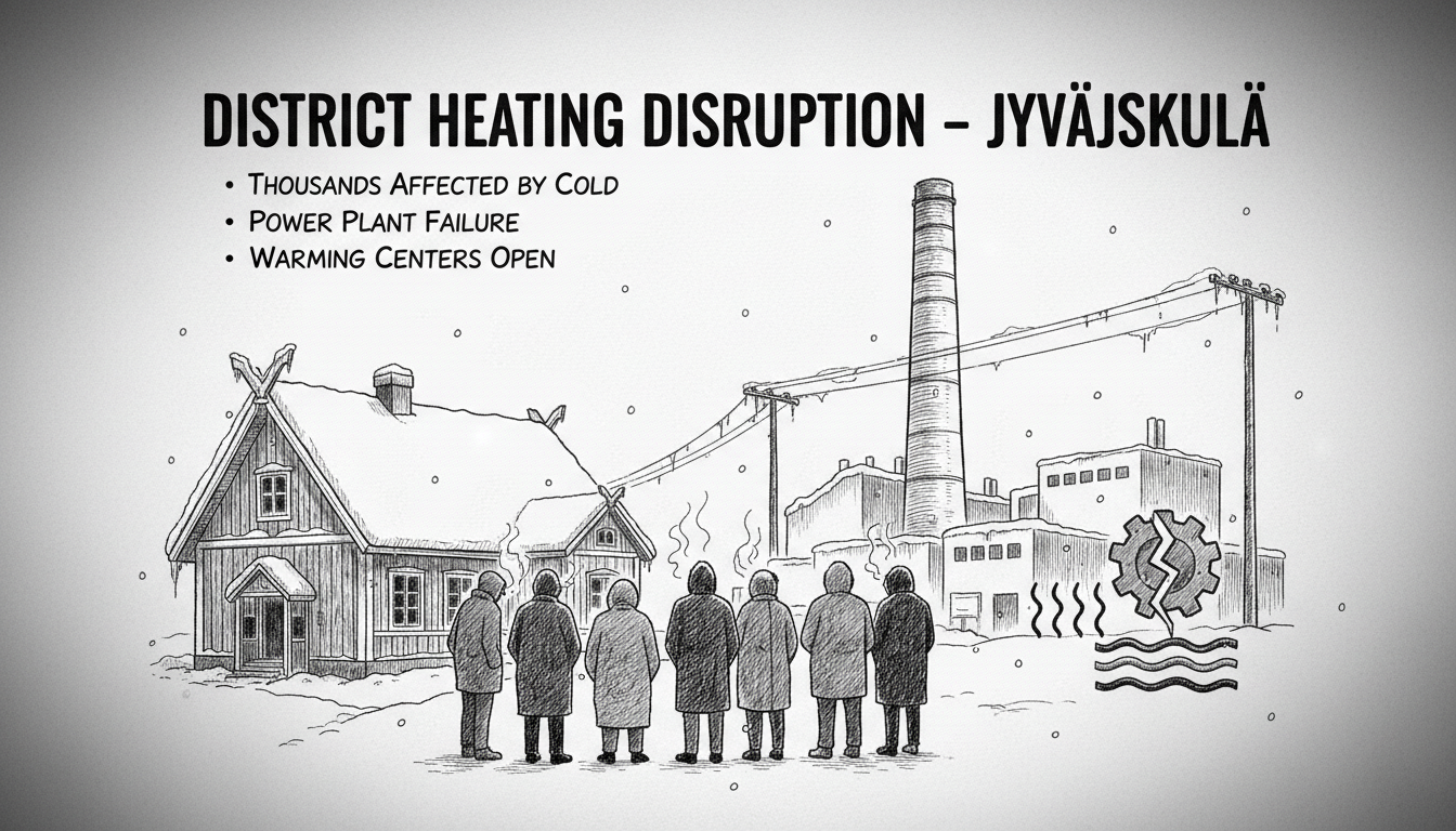 Widespread District Heating Disruption Affects Thousands in Jyväskylä
