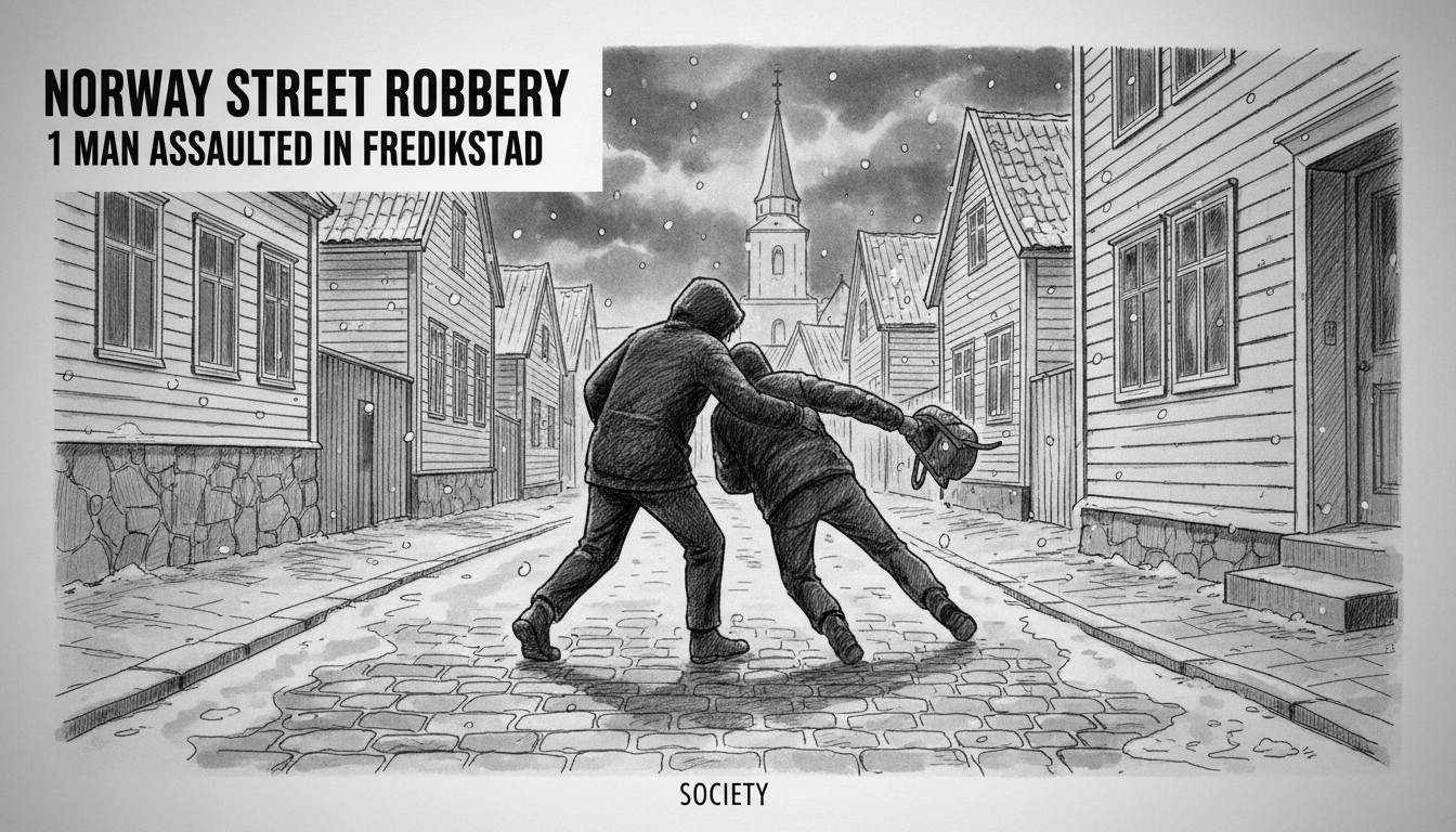 Norway Street Robbery: 1 Man Assaulted in Fredrikstad