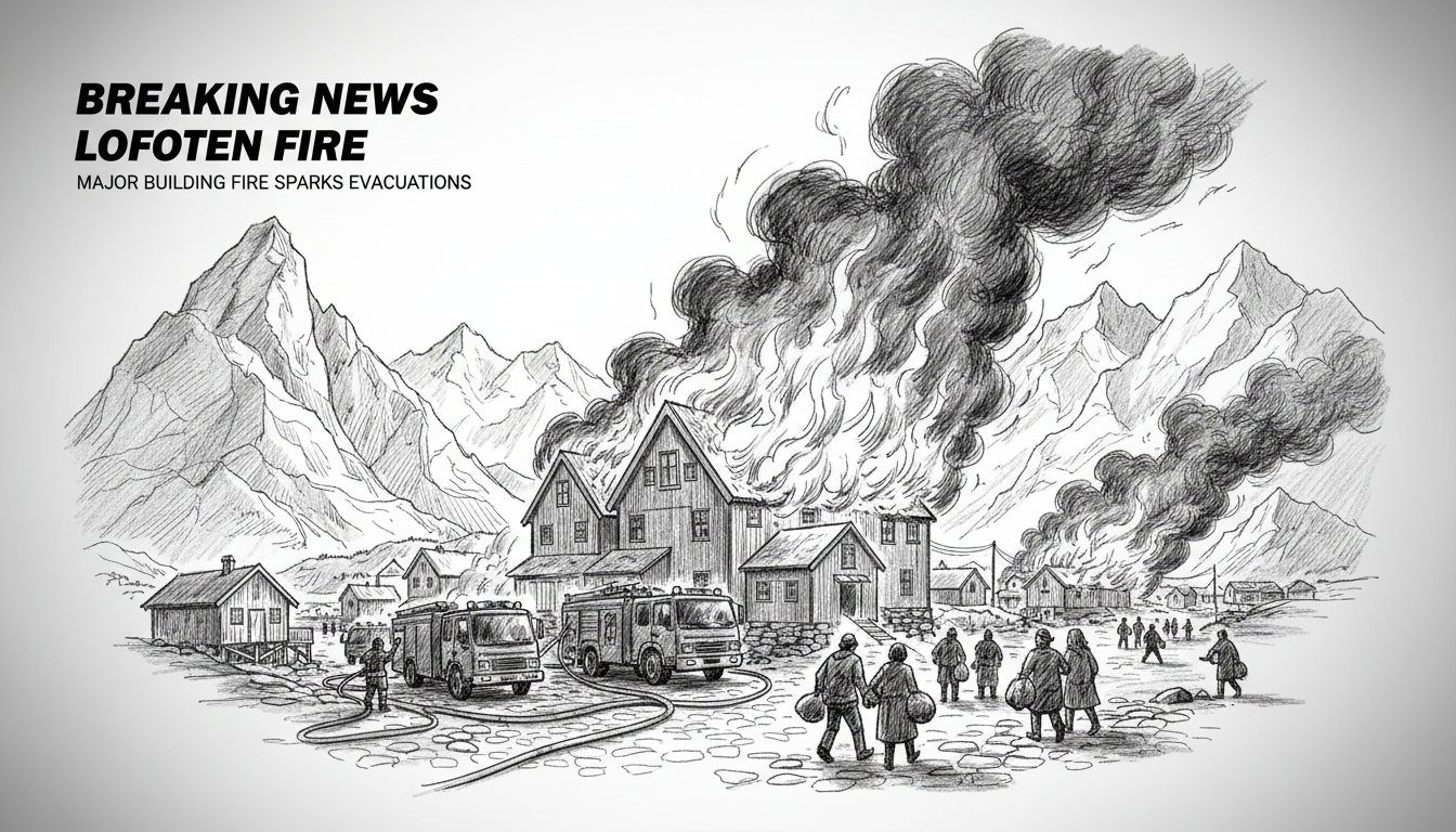 Major Building Fire in Norway's Lofoten Islands Sparks Evacuations