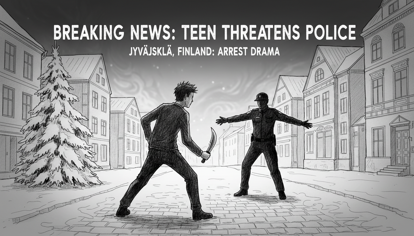 Teenager Threatens Police With Knife During Arrest in Central Finland