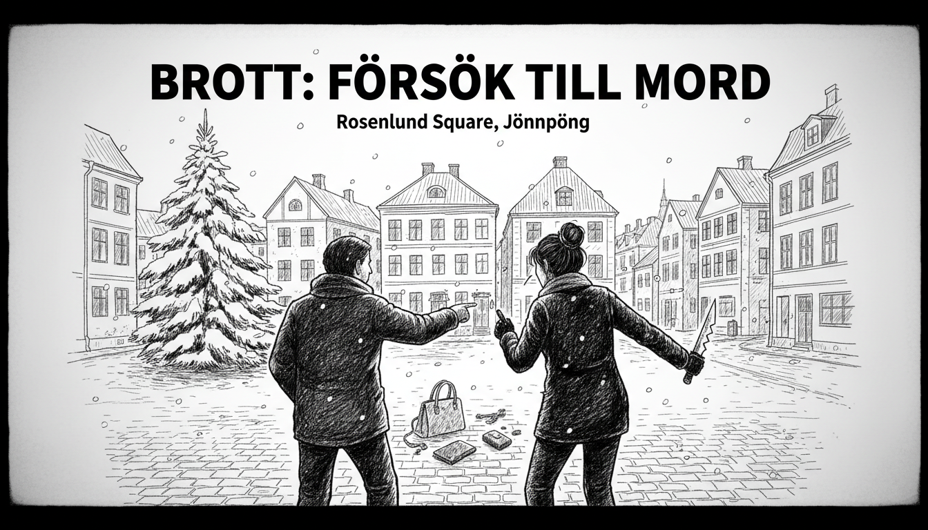 Woman Arrested for Attempted Murder at Rosenlund Square in Jönköping