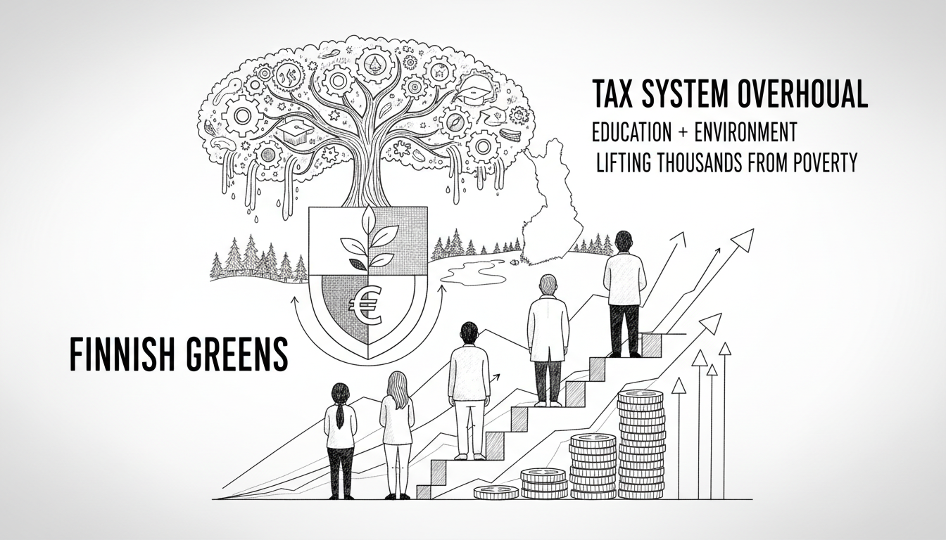 Finnish Greens Propose Tax System Overhaul in Alternative Budget