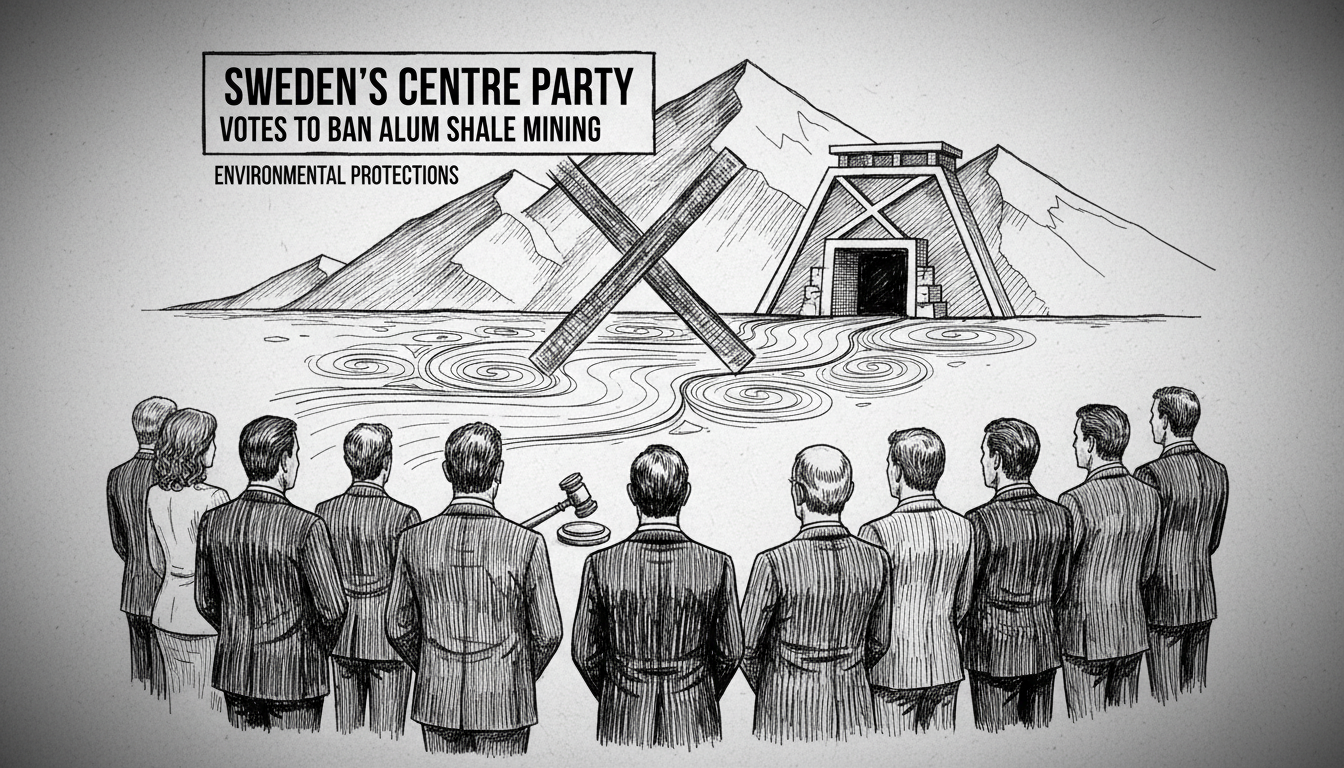 Sweden's Centre Party Votes to Ban Alum Shale Mining