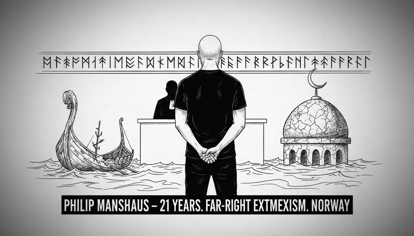 Philip Manshaus Sentenced to 21 Years in Prison