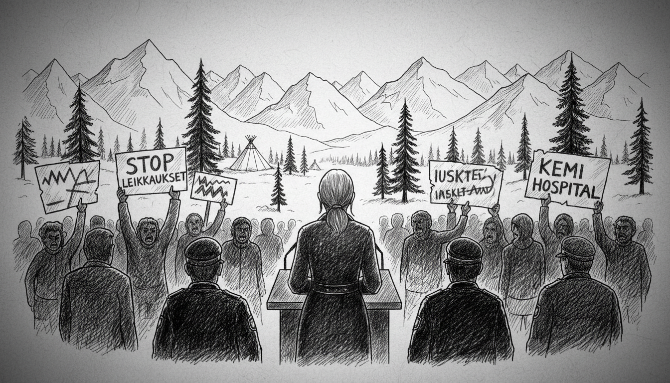 Finnish Minister Faces Protests Over Hospital Cuts in Lapland