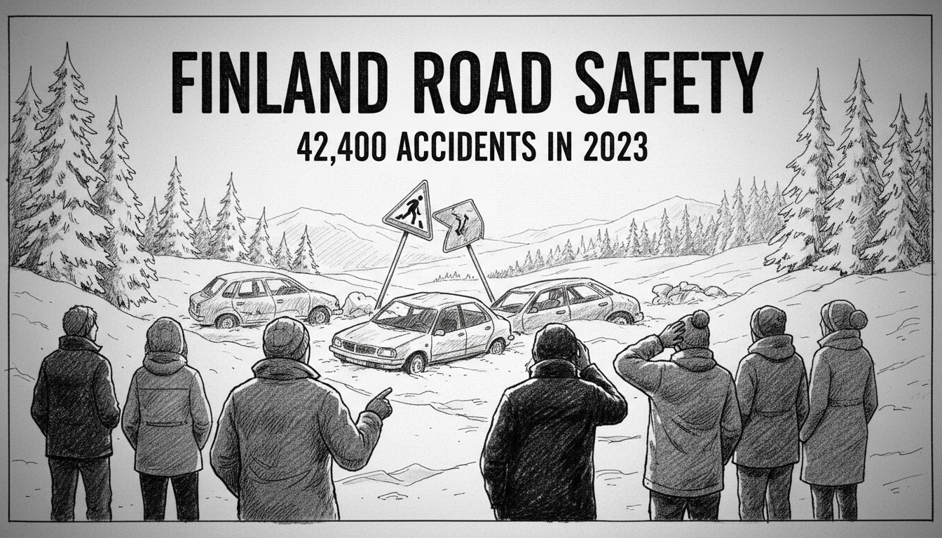 Finland Road Safety: 42,400 Accidents in 2023