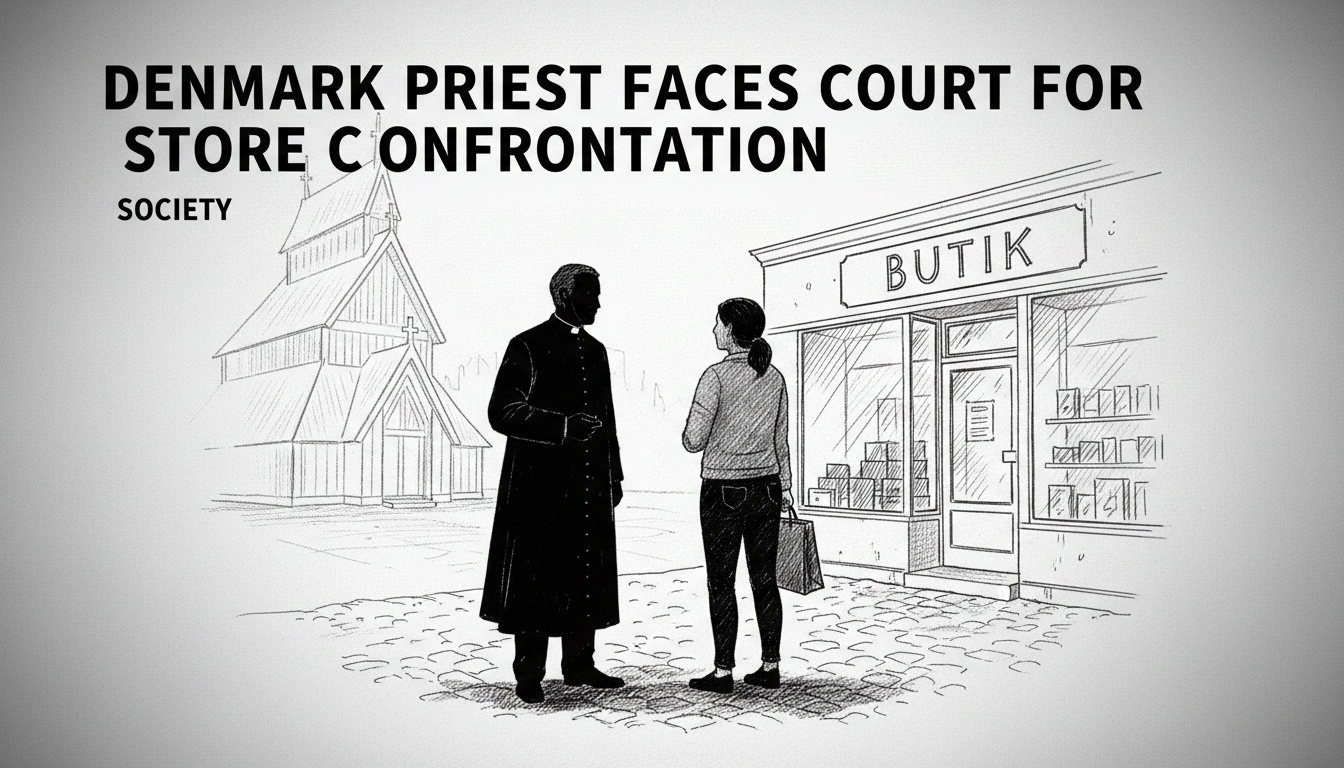 Denmark Priest Faces Court for Store Confrontation